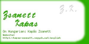 zsanett kapas business card